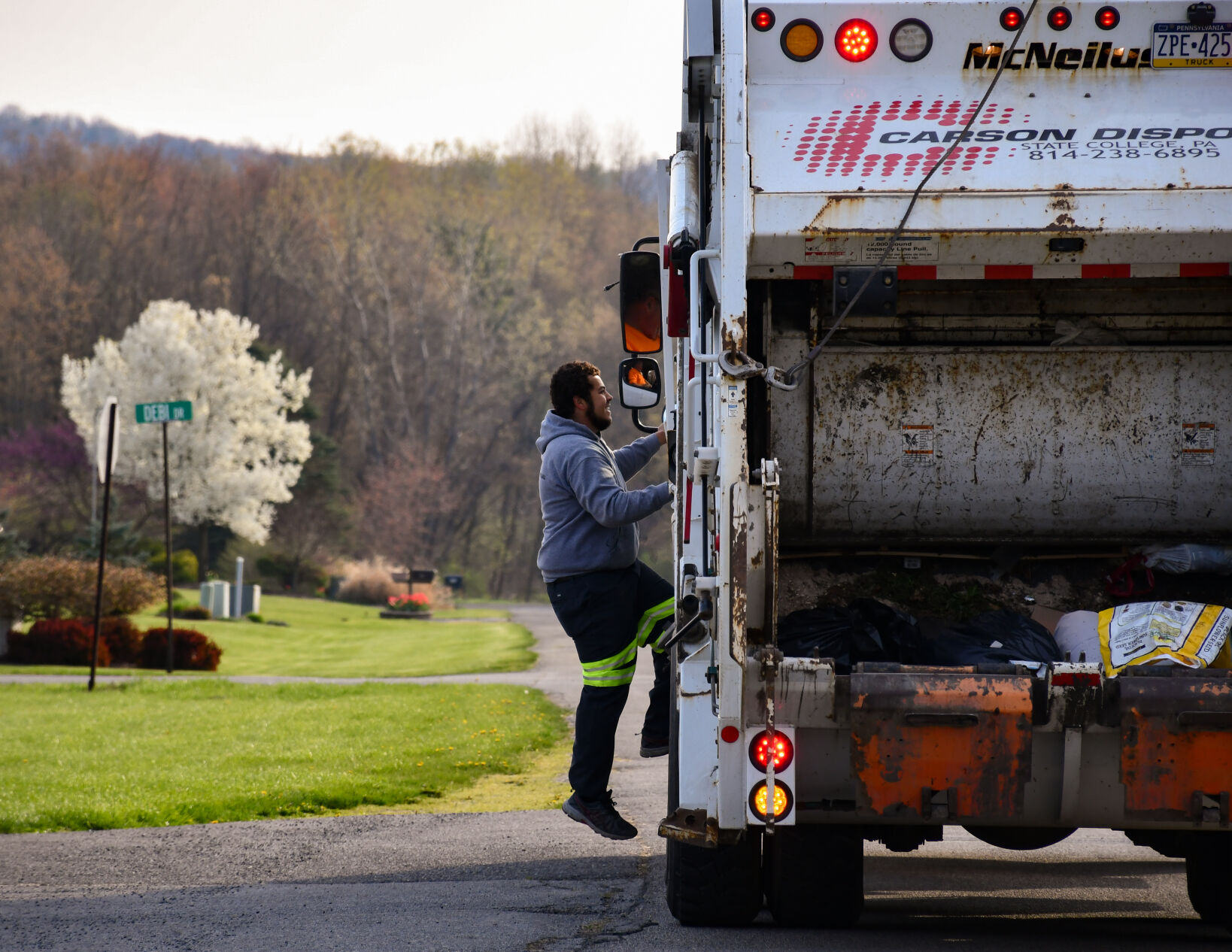 Centre county trash collection, Seth Guyer